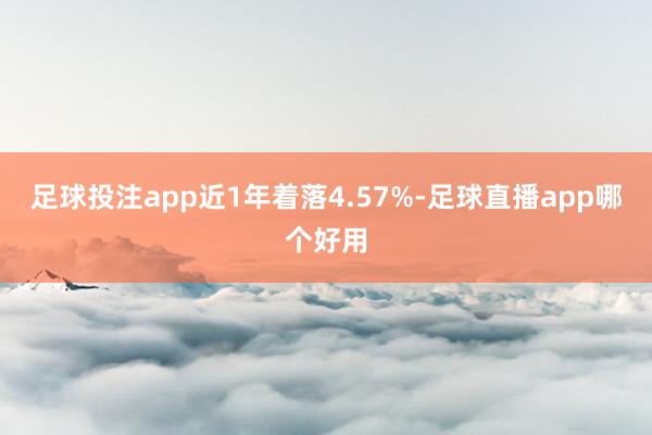 足球投注app近1年着落4.57%-足球直播app哪个好用