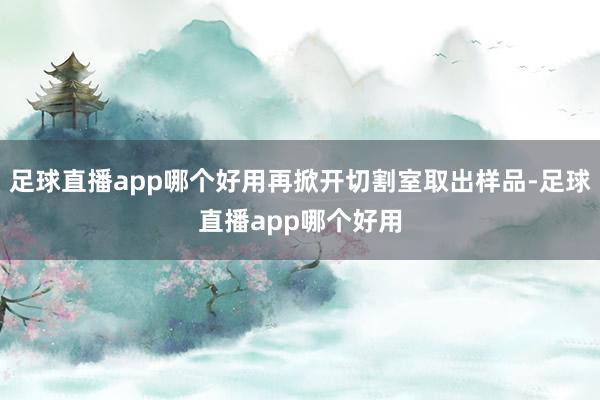 足球直播app哪个好用再掀开切割室取出样品-足球直播app哪个好用