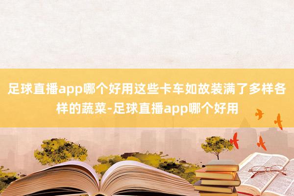 足球直播app哪个好用这些卡车如故装满了多样各样的蔬菜-足球直播app哪个好用