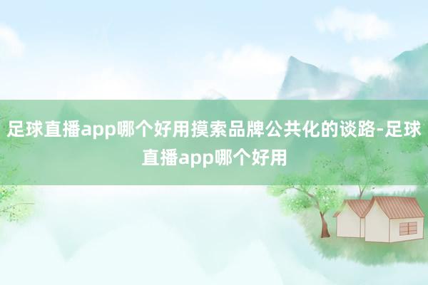 足球直播app哪个好用摸索品牌公共化的谈路-足球直播app哪个好用