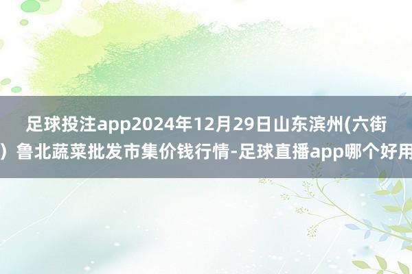 足球投注app2024年12月29日山东滨州(六街）鲁北蔬菜批发市集价钱行情-足球直播app哪个好用